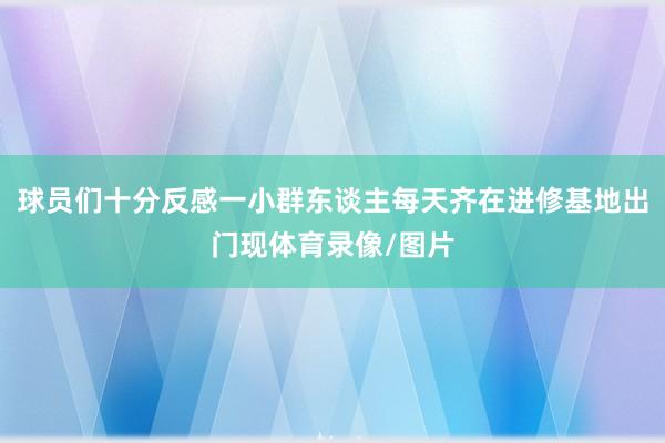 球员们十分反感一小群东谈主每天齐在进修基地出门现体育录像/图片